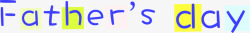 父亲节英文简笔字体素材