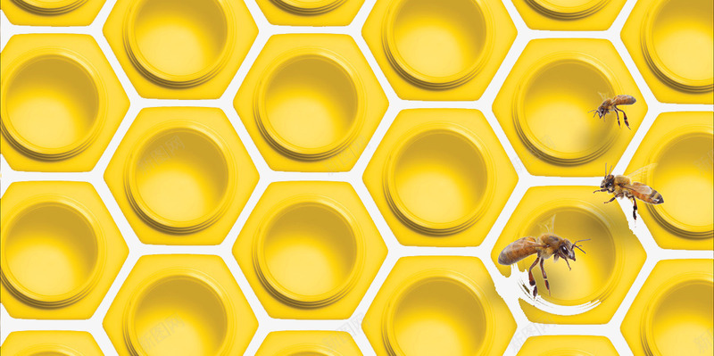 蜂窝图案背景png免抠素材_新图网 https://ixintu.com 时尚背景 蜂窝图案 蜜蜂