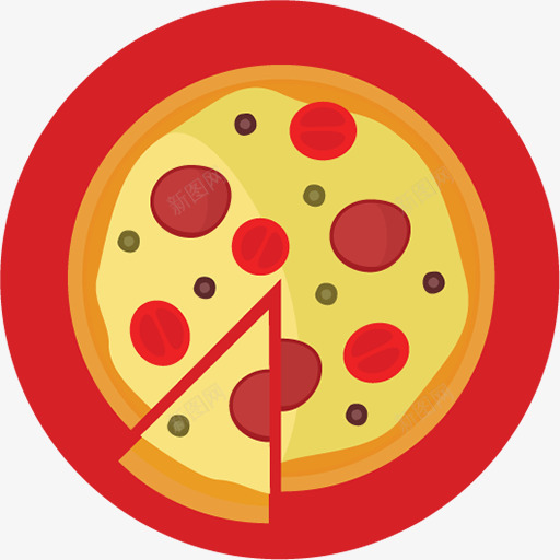披萨饼图标png_新图网 https://ixintu.com pizza 披萨 比萨