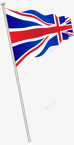 波动的英国国旗图素材