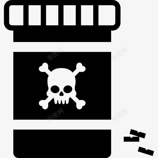 毒液可以图标png_新图网 https://ixintu.com 危险 头骨 容器 指出图标 毒 毒药 生态风险