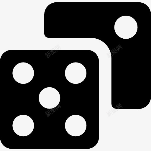 两个骰子图标png_新图网 https://ixintu.com 占星骰子 游戏界面 游戏赌博 骰子