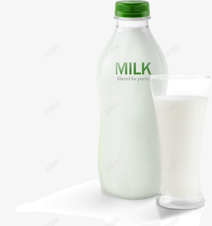 牛奶瓶奶杯实拍png免抠素材_新图网 https://ixintu.com 奶杯 实拍 牛奶瓶