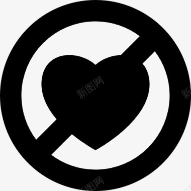 停止做爱的象征图标图标