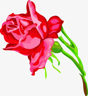 红色玫瑰花图标png_新图网 https://ixintu.com 图标 玫瑰花 红色