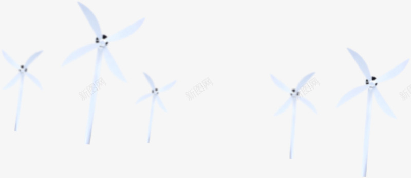 白色的节能风车摄影png免抠素材_新图网 https://ixintu.com 摄影 白色 节能 风车