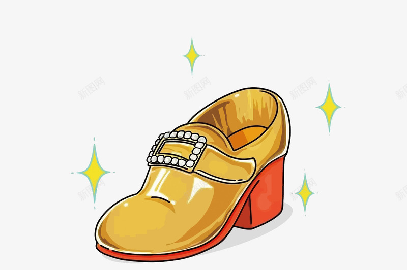 金色的鞋子png免抠素材_新图网 https://ixintu.com 华丽 卡通 手绘 矢量鞋子 鞋子 鞋子PNG矢量图 鞋子免扣PNG图
