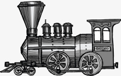 画笔插马克笔插画蒸汽火车高清图片