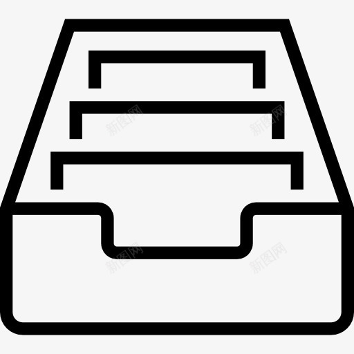 档案图标png_新图网 https://ixintu.com 办公用品 存储 归档 收件箱 文件 文件柜 界面