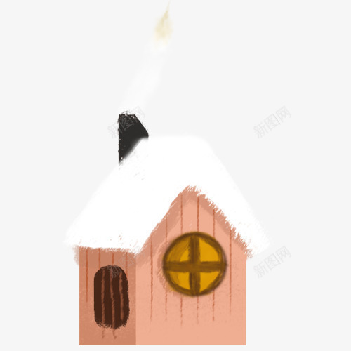 原创手绘房子png免抠素材_新图网 https://ixintu.com 卡通 可爱 房子 手绘