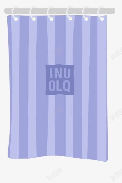 优衣库试衣间帘子png免抠素材_新图网 https://ixintu.com UNIQLO UNIQLO品牌 卡通 帘子 紫色 试衣间