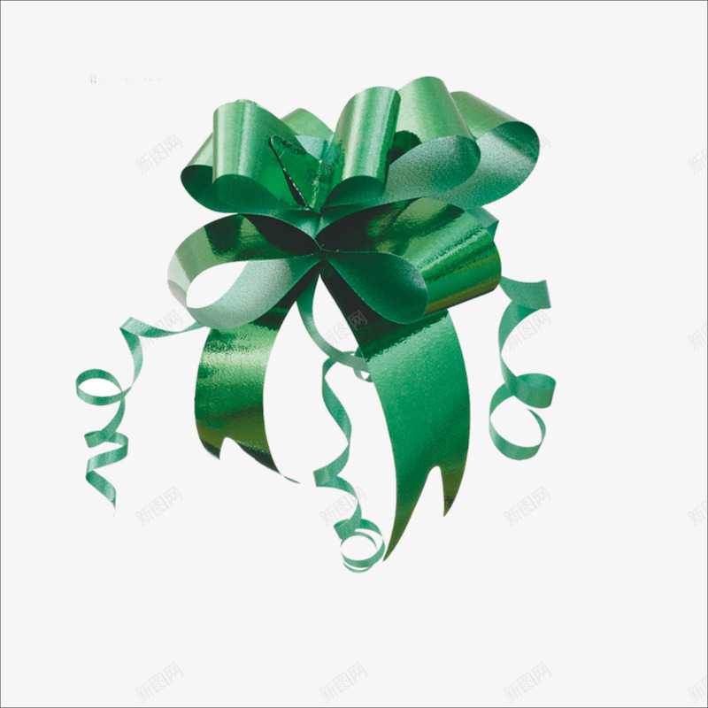 绿色缎带png免抠素材_新图网 https://ixintu.com 丝带 礼物带 缎带丝 缎带素材