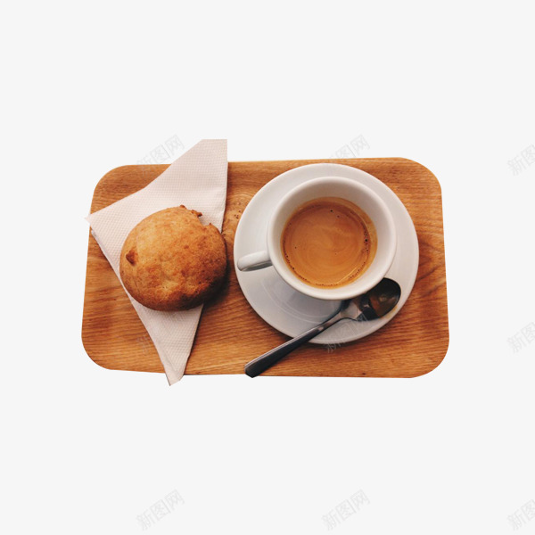 面包奶茶搭配png免抠素材_新图网 https://ixintu.com 产品实物 早餐 营养