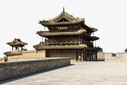 中国式建筑复古独特中国风旅游塞外图高清图片