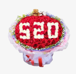 玫瑰花表白礼物红色素材