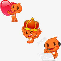 调皮的公仔素材