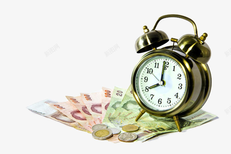时间就是金钱psd免抠素材_新图网 https://ixintu.com 创意 时钟 时间 金钱