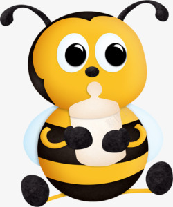 勤劳吃奶的小蜜蜂高清图片