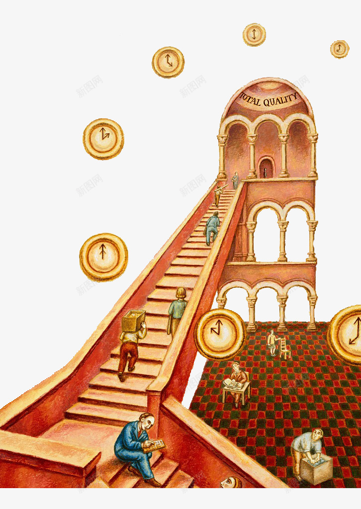 装饰插图楼梯间上台阶的人png免抠素材_新图网 https://ixintu.com 上台阶 人 古楼城堡插图 时间 楼梯 楼梯间 装饰插图