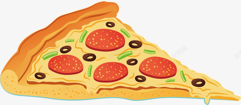 美味的披萨矢量图ai免抠素材_新图网 https://ixintu.com 披萨 沙拉酱 美味 美食 肉类 食品 食物 饮食 矢量图
