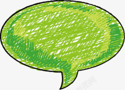 粉绿气泡手绘对话框矢量图高清图片