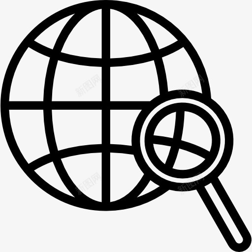 搜索图标png_新图网 https://ixintu.com 全球 在世界范围内 多媒体 搜索 放大镜