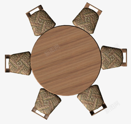 餐厅桌椅png免抠素材_新图网 https://ixintu.com 圆桌 室内 桌椅 设计