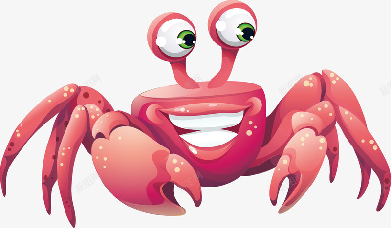 卡通手绘螃蟹png免抠素材_新图网 https://ixintu.com 卡通 手绘 矢量素材 螃蟹