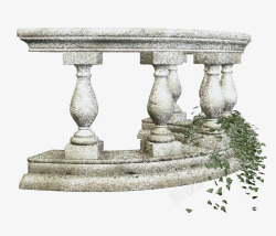 柱子上的雕刻图片枝叶石柱景观高清图片