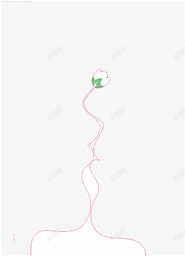 花png免抠素材_新图网 https://ixintu.com 优雅 成长 植物 白色