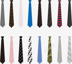 各式各样的彩色领带素材