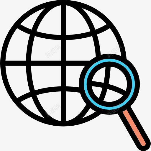 搜索图标png_新图网 https://ixintu.com 全球 在世界范围内 多媒体 搜索 放大镜