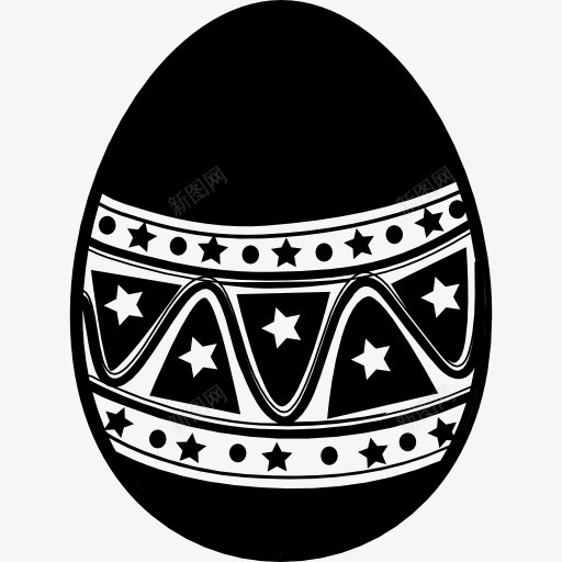 复活节彩蛋和手工制作的装饰标图标png_新图网 https://ixintu.com 复活节 手工制作 蛋 装饰 设计 食品