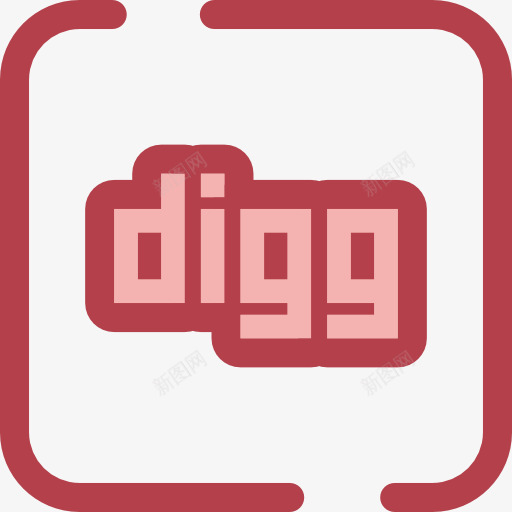 Digg图标png_新图网 https://ixintu.com Digg 品牌和标志 技术 标志 标识 社交媒体 社交网络 科学