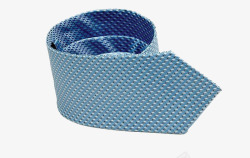 蓝色小波点领带素材