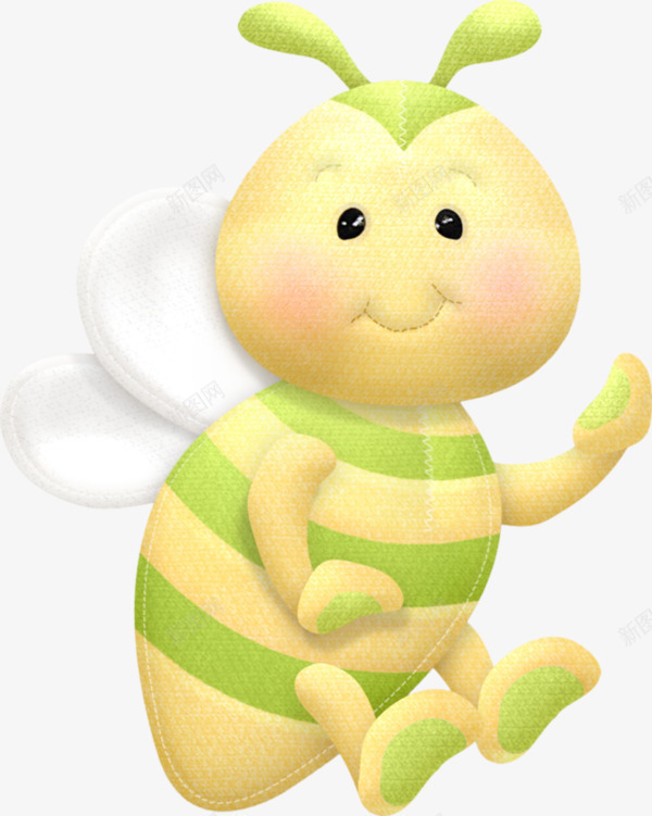 卡通蜜蜂布偶png免抠素材_新图网 https://ixintu.com Q版蜜蜂 可爱的蜜蜂 小蜜蜂免抠素材 蜜蜂布偶 黄色