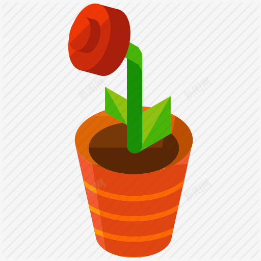 卡通花盆png免抠素材_新图网 https://ixintu.com 卡通 植物 花 花盆