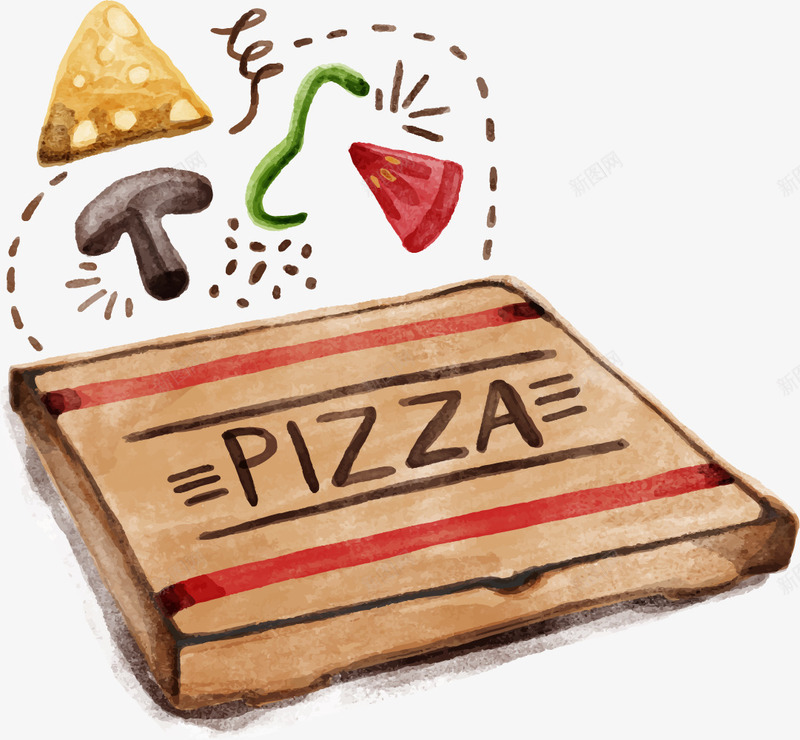 打包好的扁平披萨矢量图eps免抠素材_新图网 https://ixintu.com 卡通扁平披萨 卡通披萨 扁平披萨 打包 披萨 披萨饼 矢量披萨 矢量图