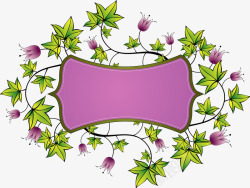 康乃馨植物边框1素材