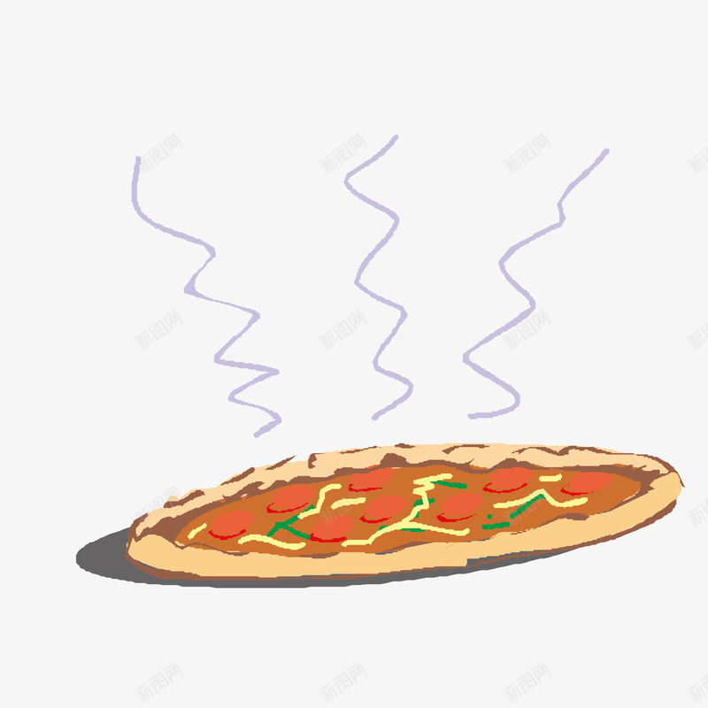 冒热气的披萨png免抠素材_新图网 https://ixintu.com 刚出炉的披萨 披萨矢量图 美味披萨 美食
