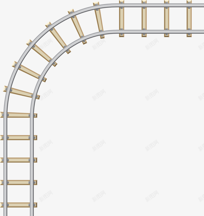 动车轨道图png免抠素材_新图网 https://ixintu.com 动车轨道 手绘 枕木 火车轨道 火车轨道图 牛仔拉链 矢量轨道 轨道 轨道矢量图