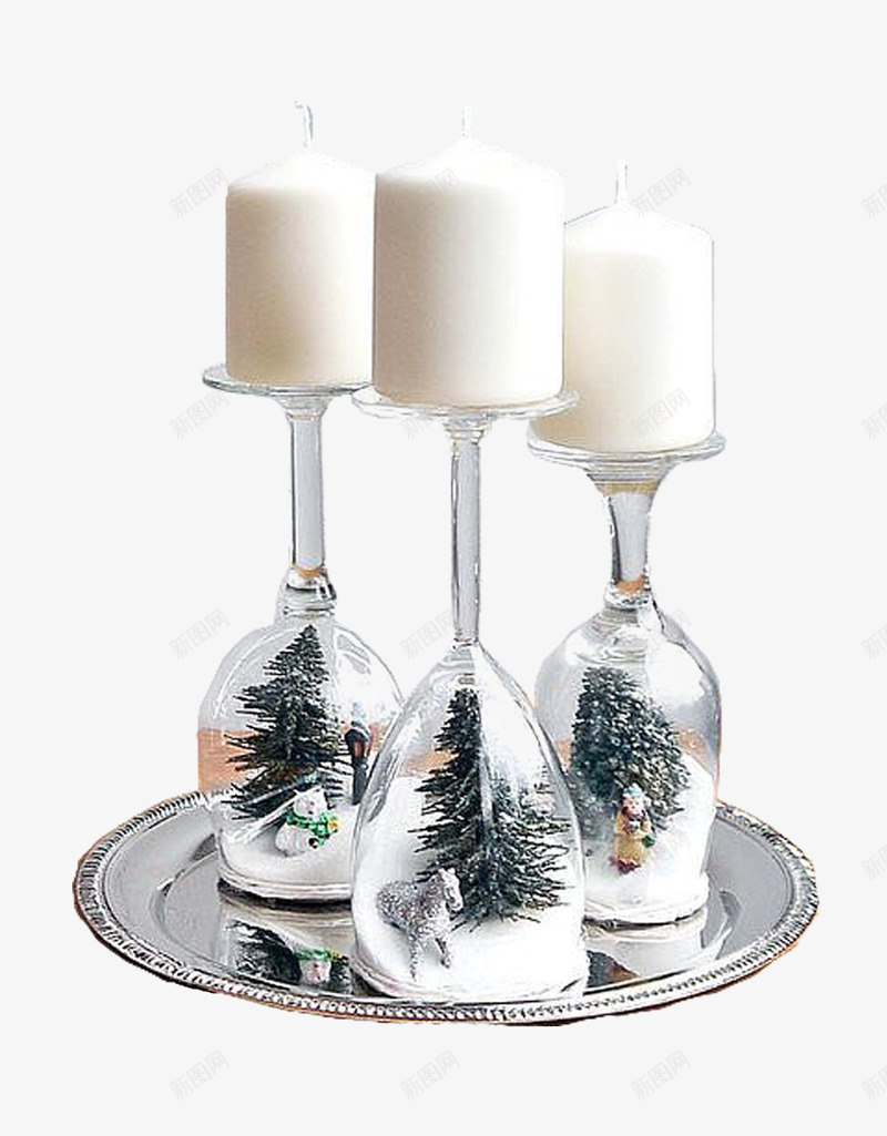 烛台png免抠素材_新图网 https://ixintu.com 创意 圣诞树 室内装饰品 白色 简约