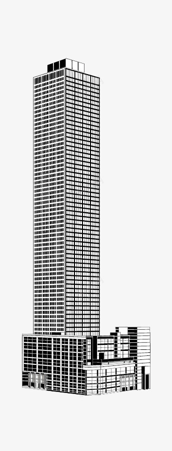 世界摩天大楼png免抠素材_新图网 https://ixintu.com 世界摩天大楼 高楼 黑白