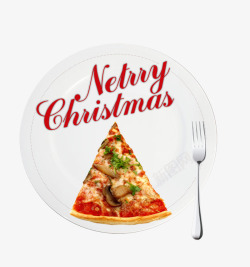 圣诞节素材大全圣诞节快乐和披萨高清图片