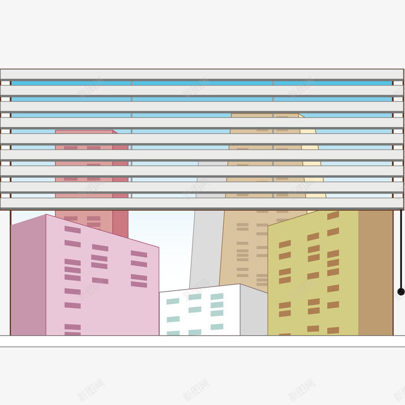窗户和楼宇png免抠素材_新图网 https://ixintu.com 窗外 窗户 高楼