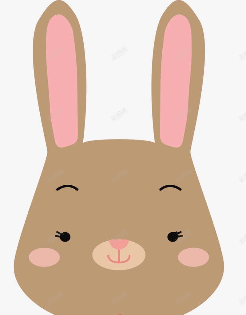 端着花盆的兔子png免抠素材_新图网 https://ixintu.com 可爱兔子 小兔子 矢量png 种植花朵