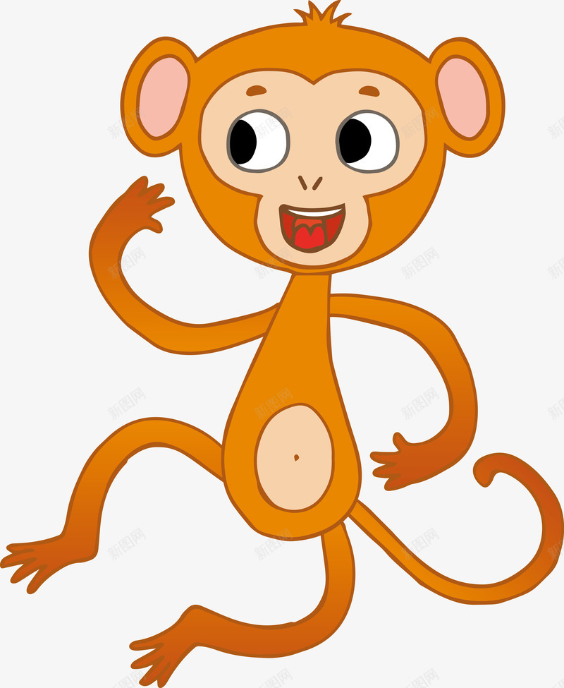 跳舞的可爱猴子png免抠素材_新图网 https://ixintu.com 动物 卡通猴子 可爱猴子 可爱猴子表情 手绘猴子 猴子 猴子表情 矢量动物 矢量猴子 表情