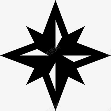 罗盘风星象征图标图标