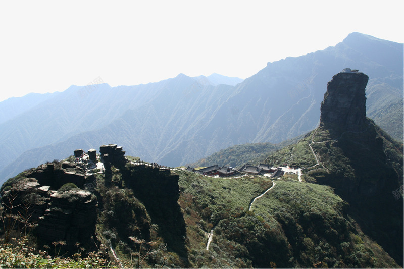 梵净山山脉png免抠素材_新图网 https://ixintu.com 地球绿洲 山脉 摄影 旅游 景区 梵净山 神秘 风景