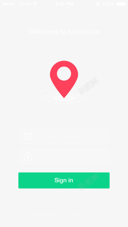 APP界面设计手机app地图定位界面图标高清图片